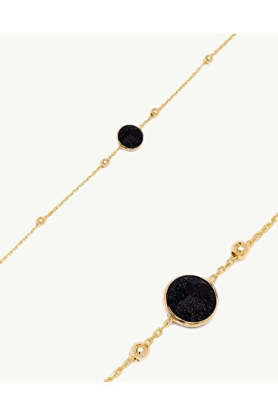 Stemma Jewelry Brățară Black Glitter din Argint 925, cu Zirconiu, Placat cu Aur
