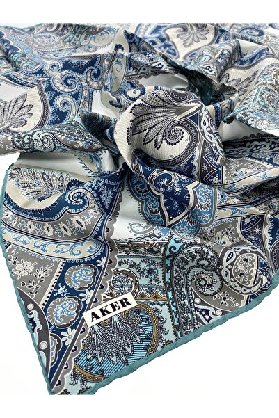 Aker Silk Scarf - 9038701-352 - Sura - Ethnic Pattern