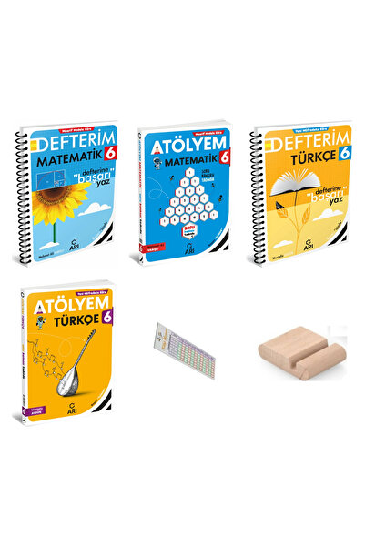 Arı Yayıncılık 6.Sınıf Matematik Türkçe Defterim Türkçe Atölyem 2027 Maarif M...