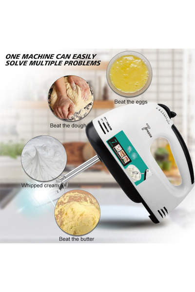 RAF Electric Hand Mixer 270W, Lightweight Seven-Speed Whisking, R.6633, 3 Years