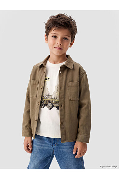 LC Waikiki Rmz Gi̇yi̇m Farkiyla Boys' Shirt and T-Shirt