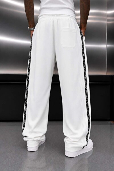 NOMARC White Yani Motifed Baggy Sweatpants
