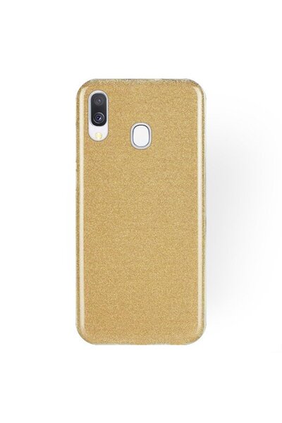 Forcell Σκληρή Θήκη με Γκλίτερ και Χρυσή Λάμψη (Samsung Galaxy A40)
