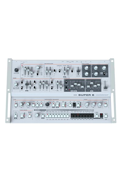 Udo Audio Super 6 Desktop Analog Hibrit Masaüstü Synthesizer (Beyaz)