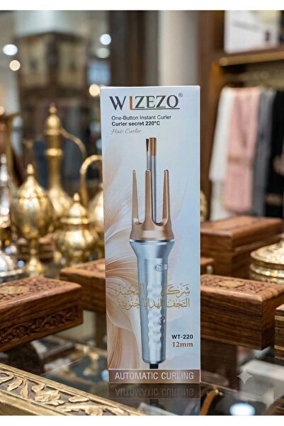 WIZEZO مكواة تجعيد الشعر الأوتوماتيكية WT-220 مع خاصية الدوران 360 درجة °   ا...