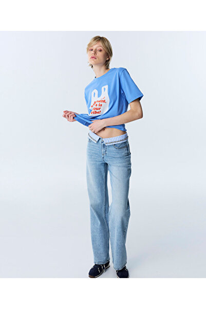 Twist HOTFIX'Lİ KONTRAST BEL JEAN PANTOLON
