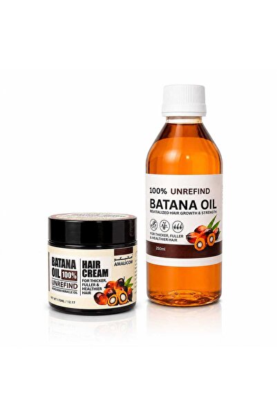 ALORA مجموعة زيت وكريم باتانا للعناية بالشعر – Batana Hair Care Set