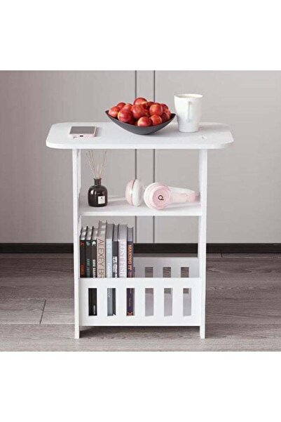Generic Functional Nightstand & Coffee Table – Square Design with Storage for...
