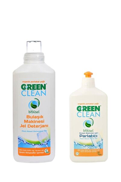 U Green Clean Herbal Dishwasher Gel Detergent + Organic Rinse Aid Set