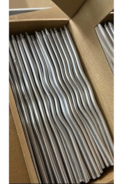 EgeConcept 20 cm Spiral Pasta Mumu Gümüş (10adet)