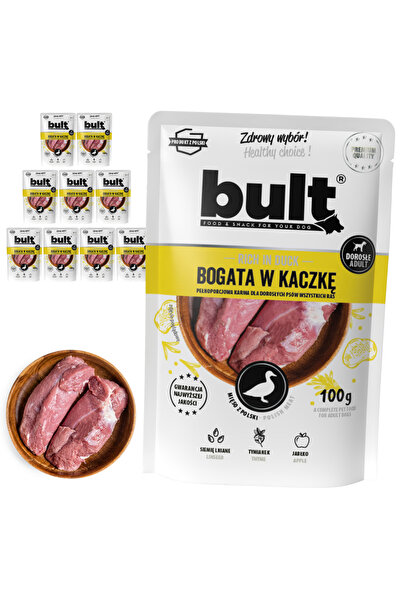 Bult Hrană umedă completă pentru câini, bogată în rață, plic 10x100g