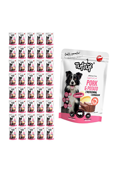 Tuf Tuf TufTuf hrană umedă completă pentru câini cu carne de porc și cartofi,...