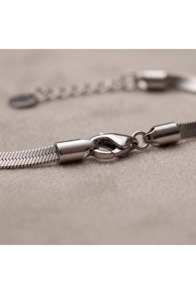 ZEY Steel Bracelet Silver Color Thin Elegant Minimal Women's Bracelet Stylish Design