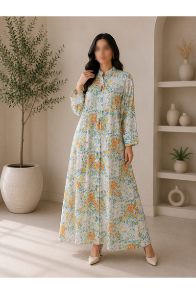 ROGINA جلابية نسائية قطن