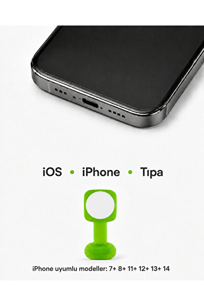 emrebilisim iphone 11+12+13+14uyumlu yapışkanlı tıpa Telefon C Şarj Portu Toz...