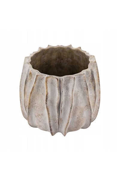 NO BRAND Husă pentru ghiveci, 24x25 CM, decorațiuni din beton, gri