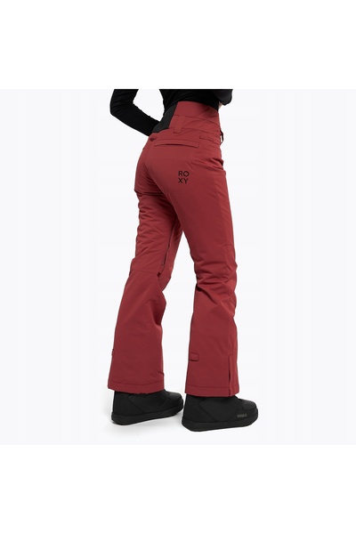 Roxy Pantaloni de snowboard de damă Diversion roșu cărămiziu XL