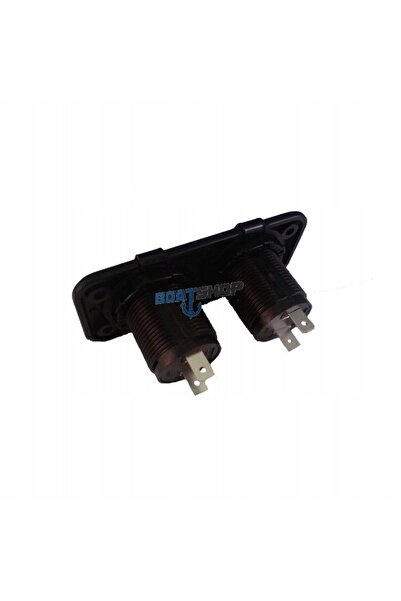 NO BRAND Priză de panou cu iluminare și USB dublu, cu panou integrat