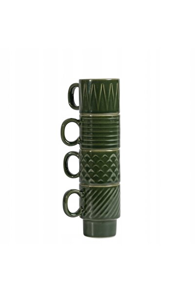 Sagaform COFFE & MORE Set de 4 cești de espresso, verzi