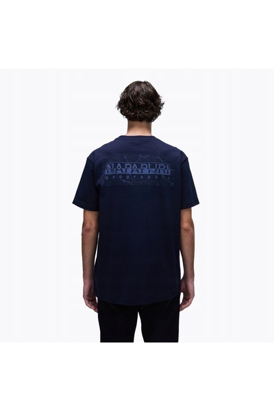 NO BRAND Napapijri S-Albula tricou bărbătesc albastru marin M