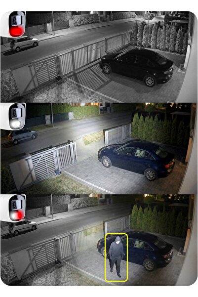 NO BRAND Kit camere IP POE 5MPX, 2 camere, gri, detecție persoane