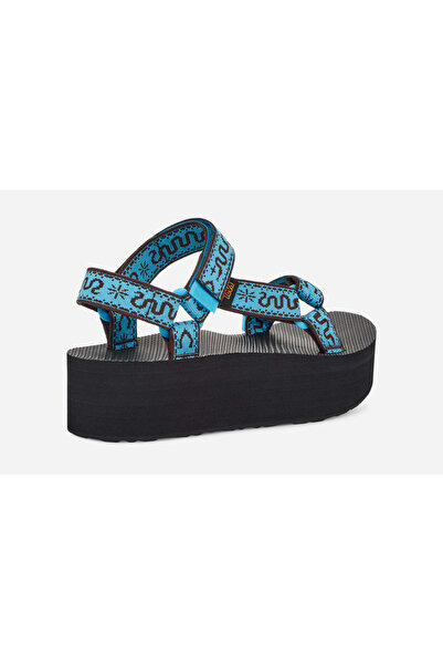 TEVA Sandale de damă Flatform Universal, cu forme retro, albastre, mărimea 39...