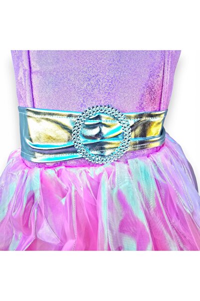 Toys ROCHIE DE BAL PENTRU FETE, PENTRU BALUL „PRINȚESA”, COSTUM DE BAL CU VOLANE