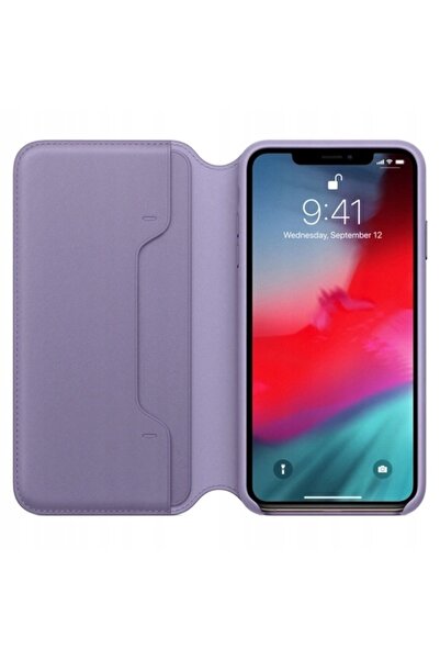 Apple NOU ORIGINAL MVFV2ZM/A HUSĂ TIP POȘETĂ DIN PIELE PENTRU IPHONE XS MAX MOV