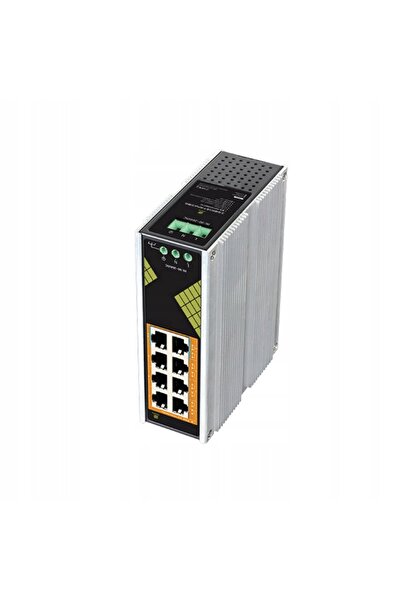 ViDiLine Switch 8x PoE GIGABIT Industrial 130W Hi-PoE 60W pe șină DIN cu func...