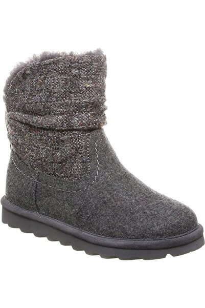 Bearpaw Ghete de damă din piele întoarsă, căptușite cu fleece, 41, 2133, Gri ...