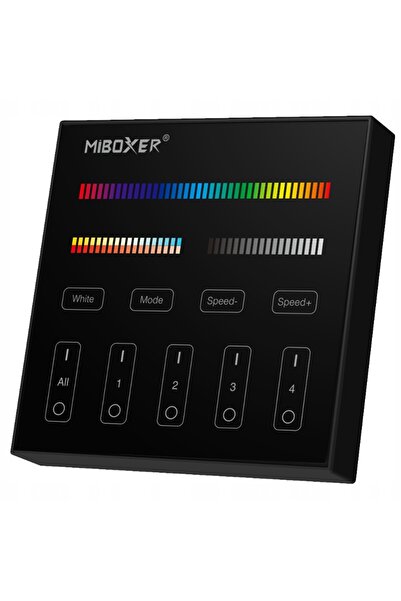 NO BRAND Miboxer B4-B Telecomandă pilot LED de perete RGB+CCT cu 4 zone 2.4GH...