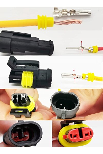 NO BRAND Kit de conectori ermetici tip cub cu priză, Superseal