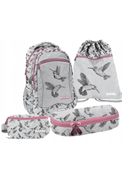 NO BRAND Rucsac școlar cu mai multe compartimente Paso, negru și verde, 24 l