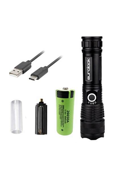 NO BRAND Lanternă tactică LED Eurolook 2700 lm, puternică, clasică, cu efect ...