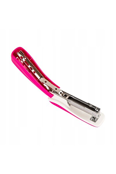 Deli Capsator de birou pentru 25 de coli, solid, de precizie, Rio roz, x 3 bu...