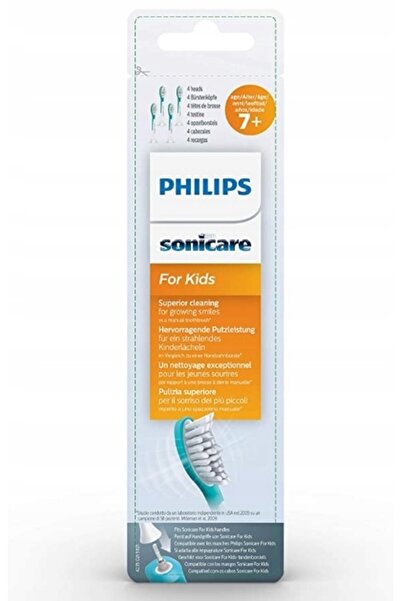 Philips Capete de periuță de rezervă Sonicare For Kids 7+ pentru copii, 4 bucăți