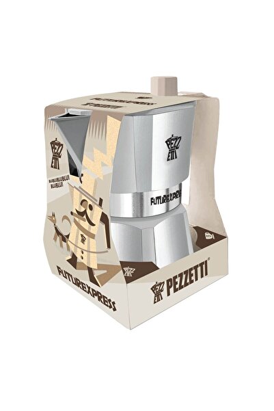 NO BRAND PEZZETTI FUTUREXPRESS Cafetieră din aluminiu (6 căni) - Argintiu