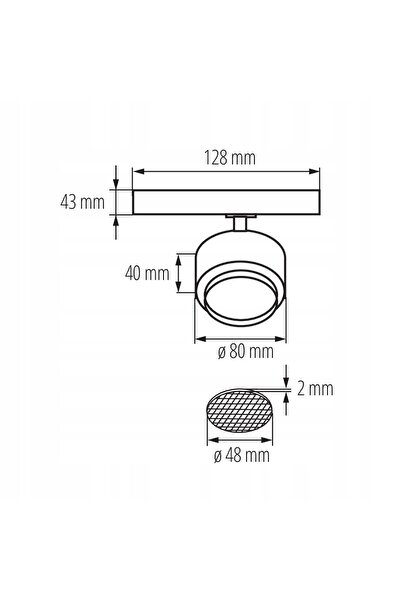 KANLUX Spot LED pe șină 18W, alb, pentru iluminat pe tavan