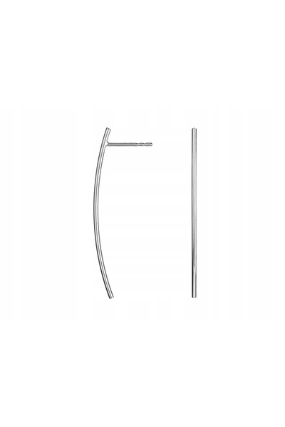 NO BRAND Cercei din argint 925 pentru femei, lungi de 3cm, tip tub curbat, cu...