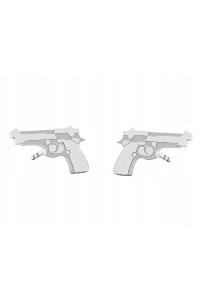 NO BRAND Cercei tip știft pentru femei, în formă de pistol Beretta, argintii,...