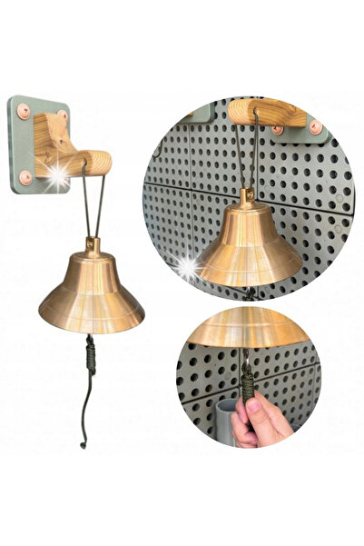 NO BRAND Clopoțel de perete din bronz, 15 cm, instrument muzical, tablă STEM ...