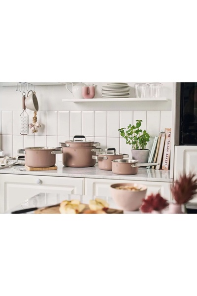 NO BRAND ZWILLING PURE Set de 3 vase din silicon Stay-Cool roz