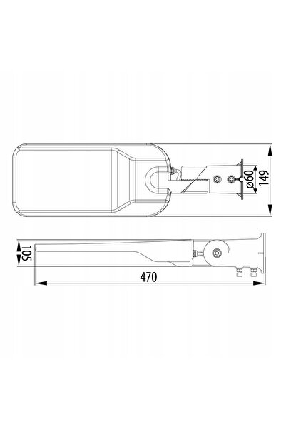 Bemko Lampă stradală LED industrială JAZMIN 50W 4K IP65 6750LM SENSOR