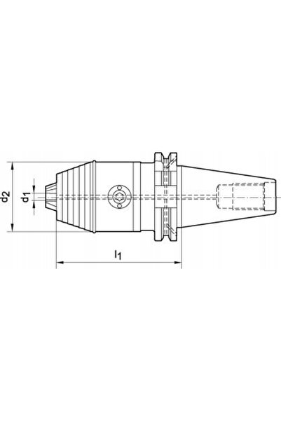 NO BRAND DIN69871 ADB R/L 1.5-16mm Mandrină de burghiu