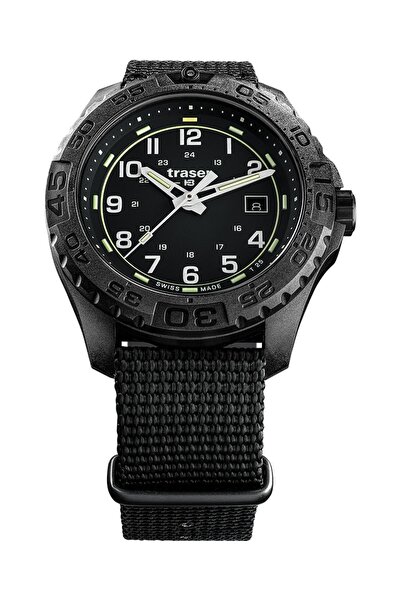 NO BRAND SWISS TRASER TS-108673 P96 Ceas tactic original negru + Cadouri GRAT...