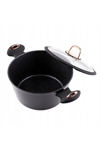 NO BRAND Oală din aluminiu Florina Rose 24 cm, 4,2 l, pentru plite cu inducți...