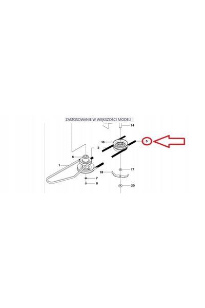 NO BRAND Husqvarna Rider R13C R15C R214TC R216 AWD Curea de transmisie ORIGIN...