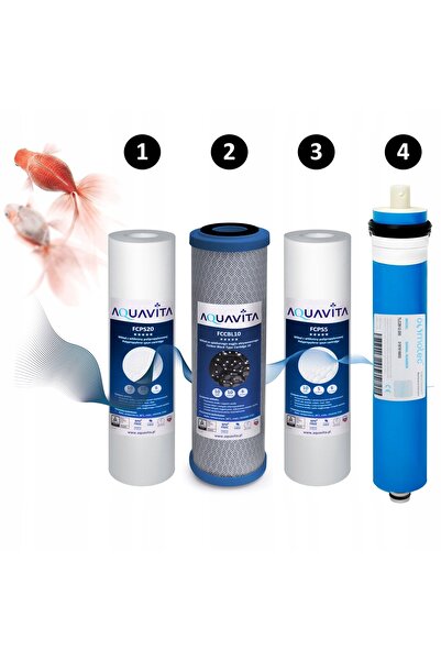 NO BRAND Filtru de acvariu cu osmoză inversă RO4 100 GPD Demineralizator pent...