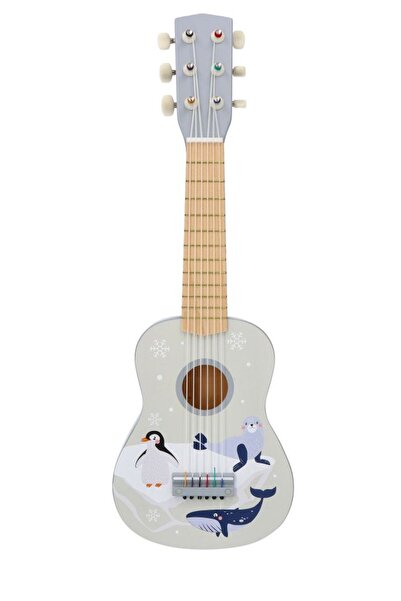adam toys UKULELE PENTRU COPII 3+ ANI, CU ANIMALE ARCTICE, INSTRUMENT DIN LEMN