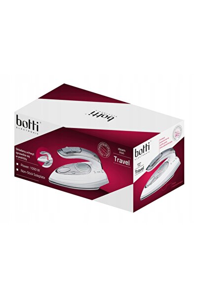 NO BRAND Fier de călcat cu aburi turistic, electric, mic, pliabil, Botti, 1200W